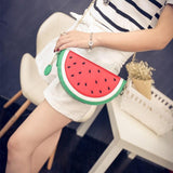 Xiniu women messenger bag Sweet Summer small leather handbag Women Cute Fruit Packet Chain Shoulder Orange Watermelon Bag #5M