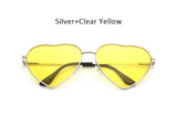 Women Heart Shape Sunglasses Ocean Lenses Sun Glasses For Female