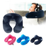 U-Shape Travel Pillow for Airplane Inflatable Neck Pillow Travel Accessories Comfortable Pillows for Sleep Home Textile